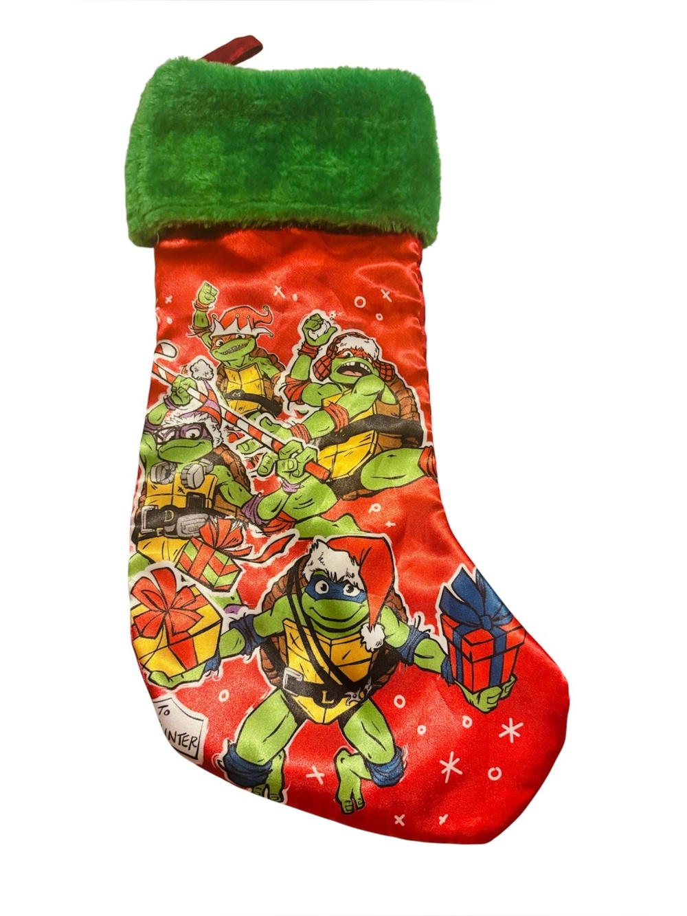 Teenage Mutant Ninja Turtles Mutant Mayhem Christmas Stocking TMNT 17”